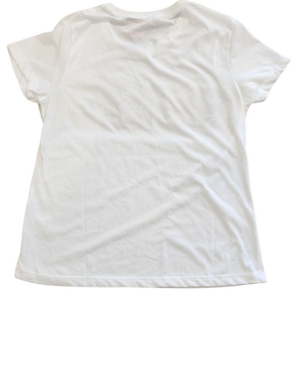Dunlop Motorsport women's white T Shirt with Cameo Print