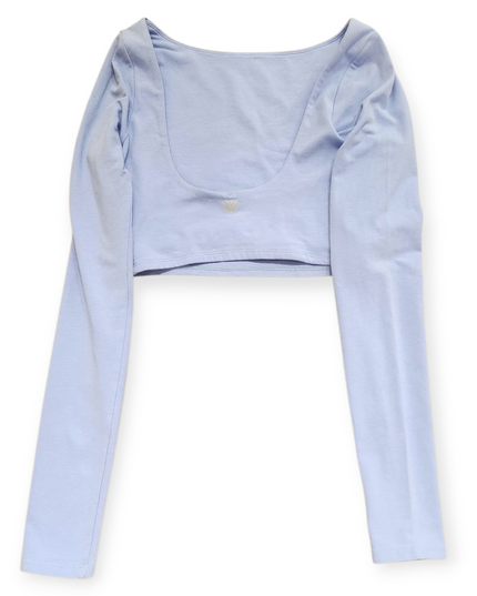 FOREVER 21 Dusty Blue Women's Croptop