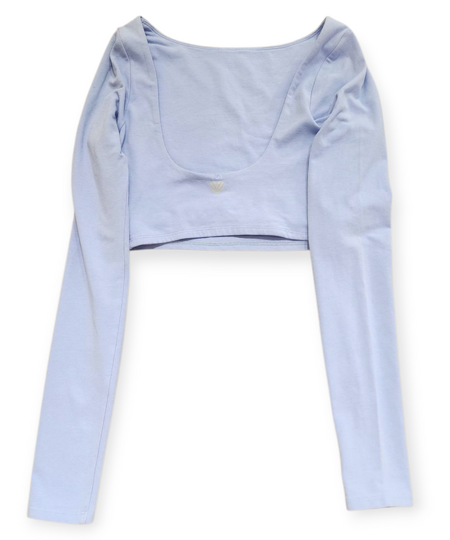 FOREVER 21 Dusty Blue Women's Croptop