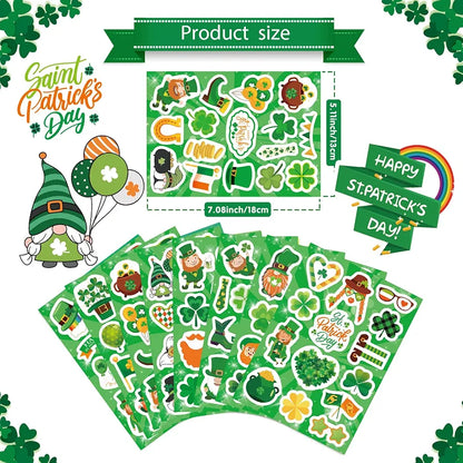 32Pcs St. Patrick'S Day Stickers - Shamrock Stickers For Kids