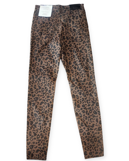 STRADIVARIUS WOMEN'S BROWN LEOPARD PRINT PANT