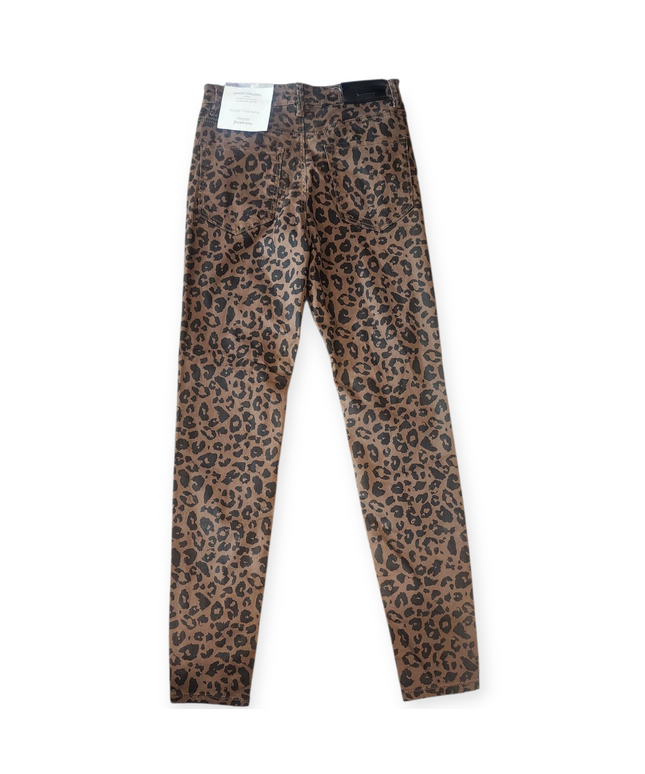 STRADIVARIUS WOMEN'S BROWN LEOPARD PRINT PANT