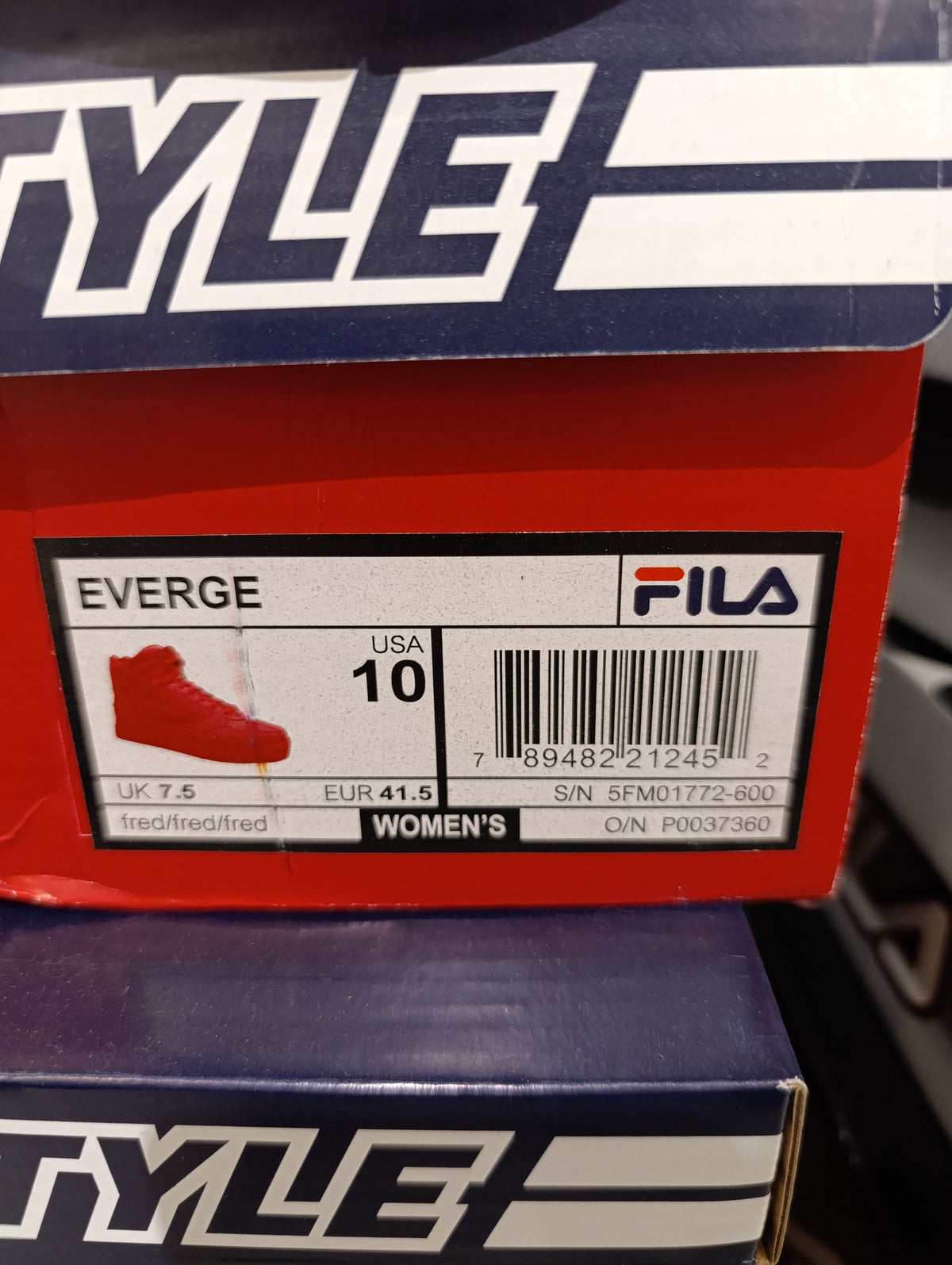 Fila Everge 'Triple Red' Women'S Shoes