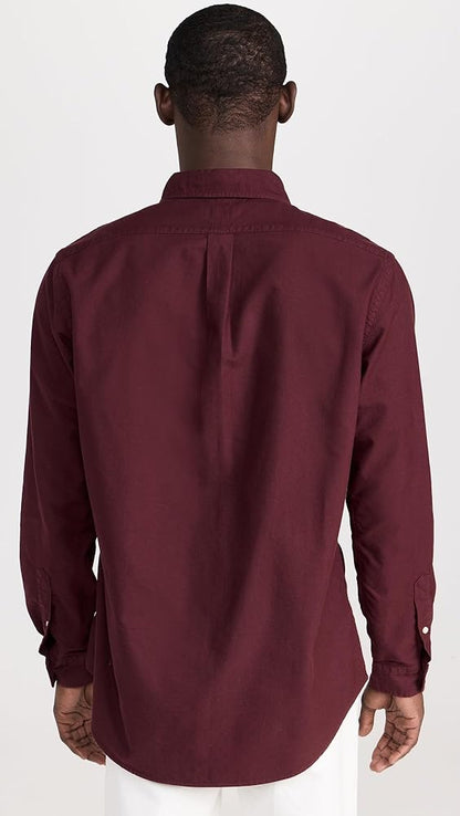 Polo Ralph Lauren Men's Oxford Shirt, Wine