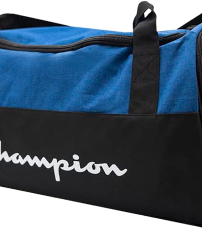 Champion Logo Duffle Bag, Blue/Black, One Size small 45*25