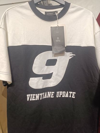 Swac Men'S "Vientiane Update" Two-Tone Color-Block T-Shirt