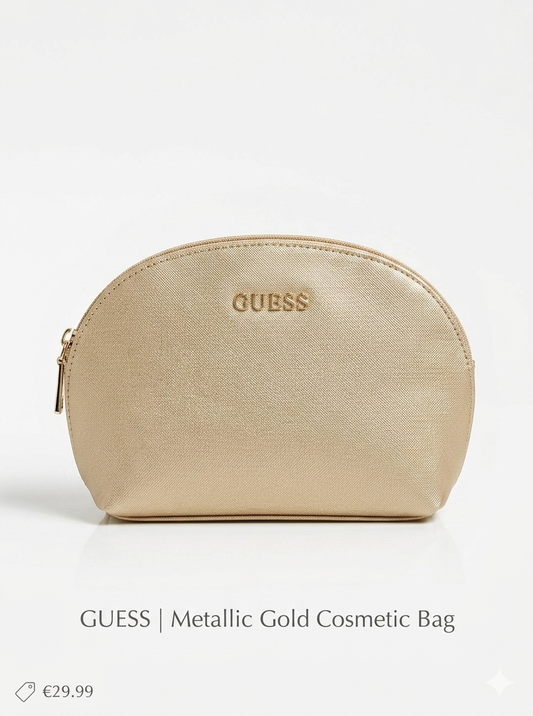 Guess Metallic Gold Cosmetic Bag (PWRIANP0170)