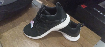 Skechers Memory Foam Ladies Shoes Black (Open Box)