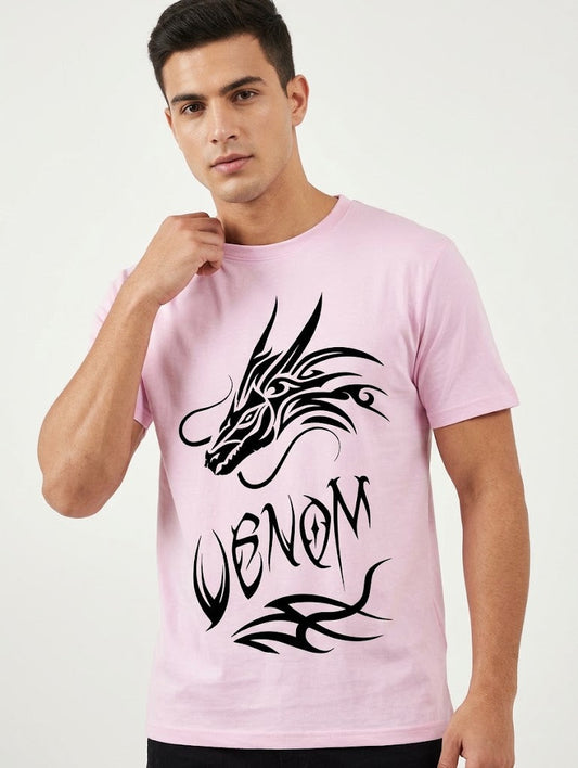 BE STYLE VENOM T-SHIRT LIGHT PINK