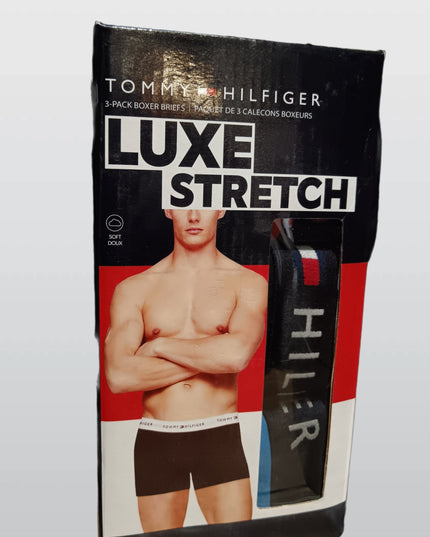 TOMMY HILFIGER 3-PACK BOXER LUXE STRETCH navy M4
