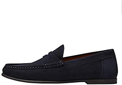 Clearance of Massimo Dutti Loafers – Men Split Suede Penny Black