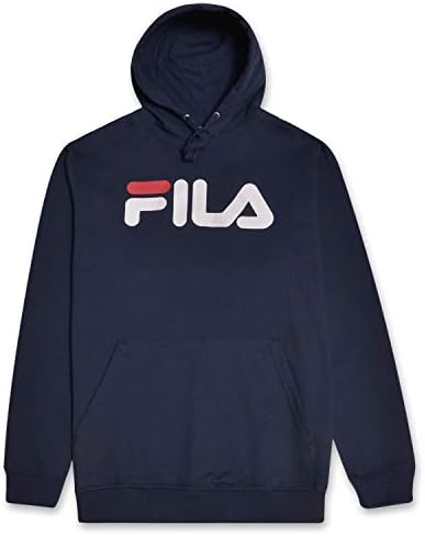 Fila Men'S Classic Logo Pullover Hoodie 'Navy Blue'