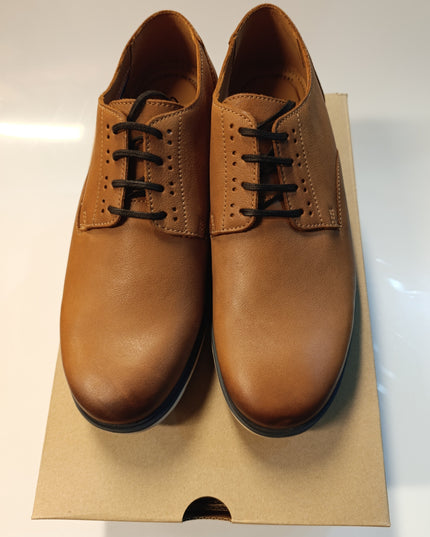 clarks shoes man's Glaston walk dark tan / 2025080008