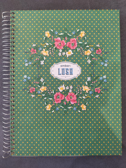 Ambar Lush Flower Green Notebook
