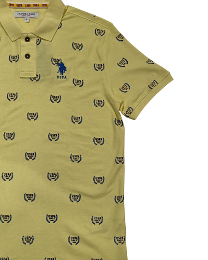 U. S.POLO ASSN SINCE1890 LIME YELLOW T-SHIRT