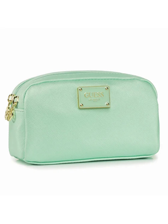 Guess Cosmetic Bag with Metallic Logo Plaque