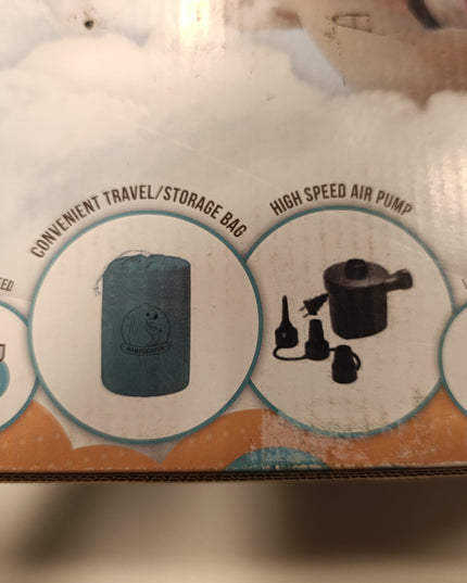 Inflatable toddler travel bed