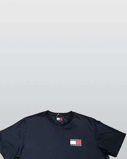Tommy Jeans Men’s Navy Cotton T-Shirt – Classic Logo Tee M3