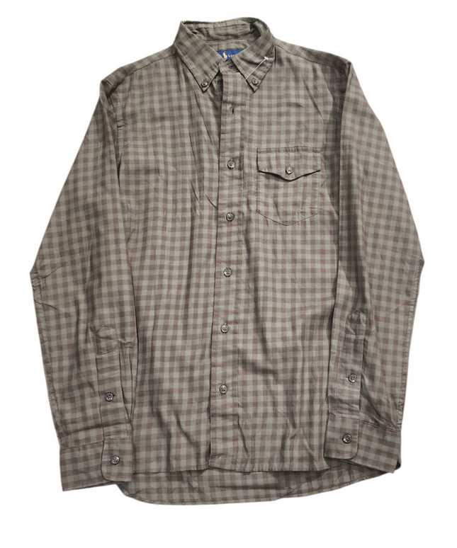 Ralph Lauren Polo Green & Brown Checkered Women's shirt