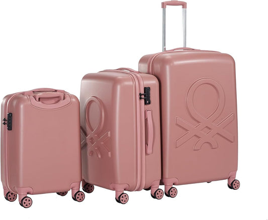 United Colors Of Benetton Premium Quality Luggage 'Rose Gold'