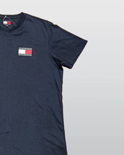 Tommy Jeans Men’s Navy Cotton T-Shirt – Classic Logo Tee M3