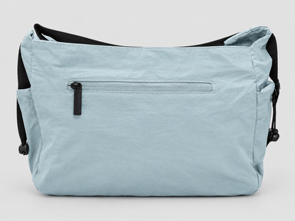 Sunstar Multi-Pocket Shoulder Bag – Light Blue soft bag d11811