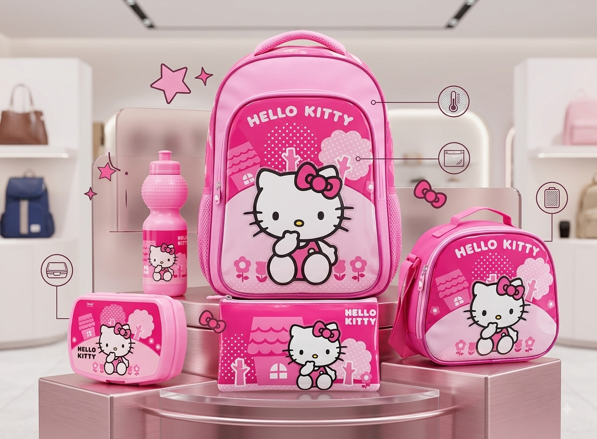 Hello Kitty 16" Rolling Bag School