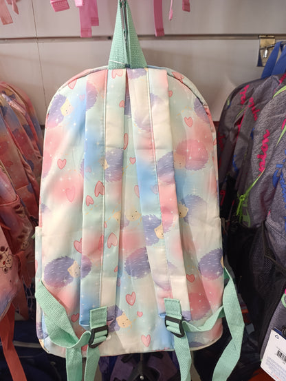 Happy Day Printed Backpack – Pastel Watercolour / Mint
