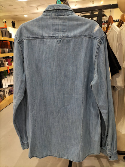 Guess Denim Vintage Dress Shirt - M0Yh02D14Lm