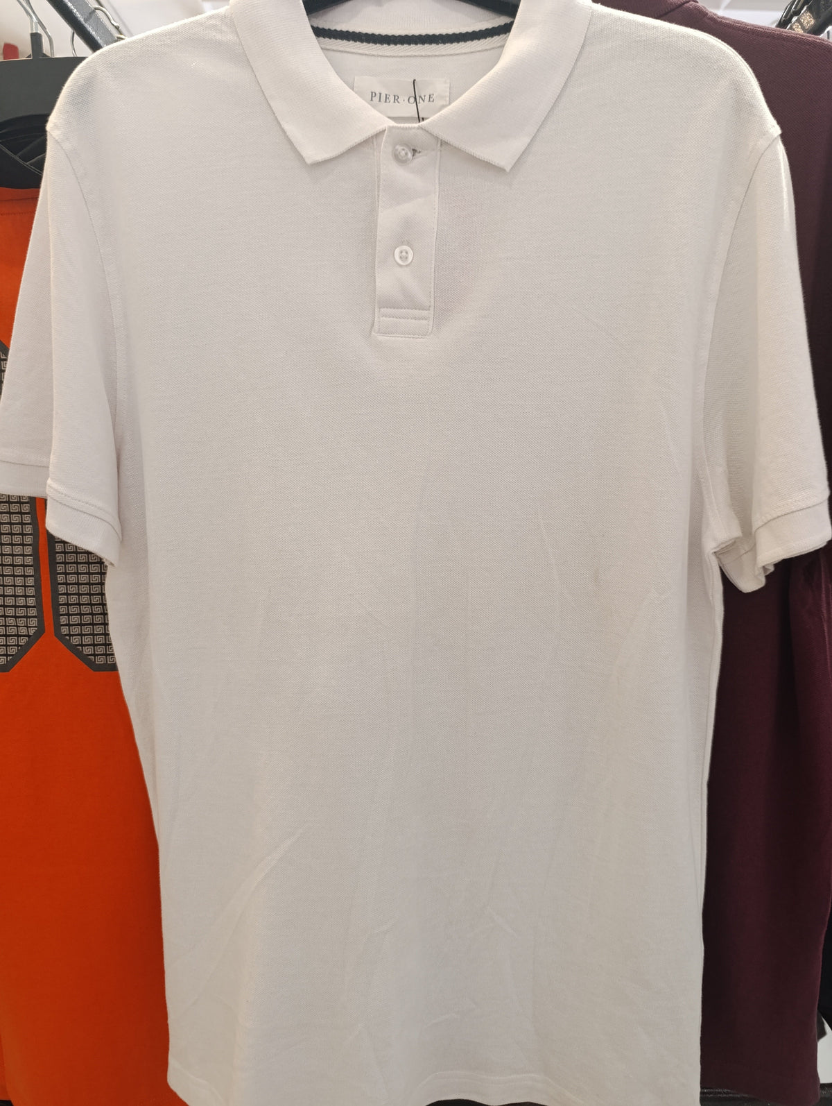 Pier One Men'S Classic Plain White Polo Shirt