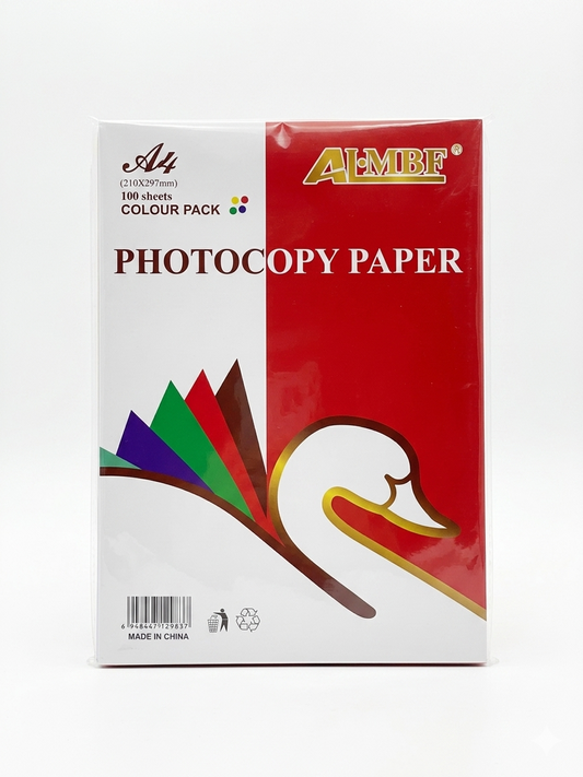 Photocopy Paper Color 5 Colour Pack - 100 Sheets (210X297Mm)