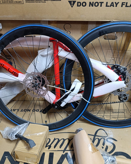 Zyklus Hybrid Bike- 700c-Red / Black / M