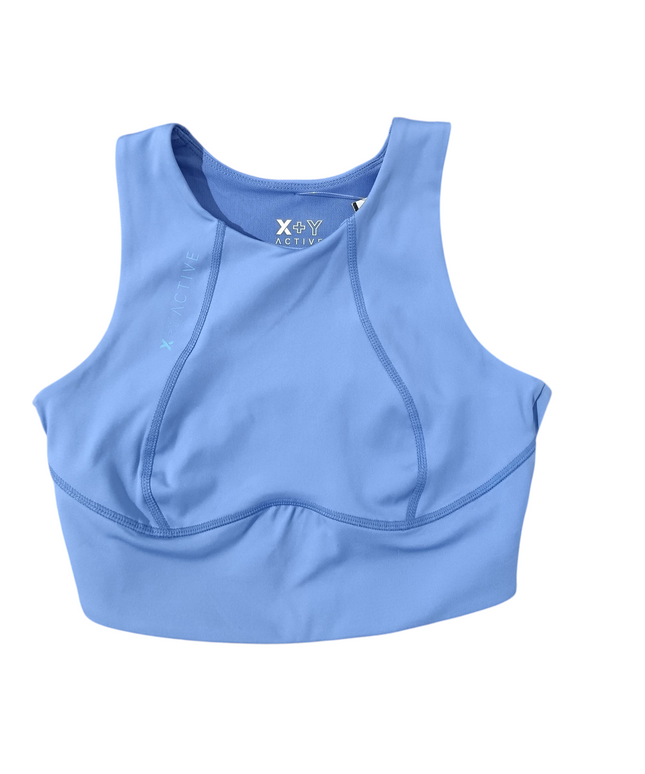 X+Y ACTIVE Women's bra in a cool blue color