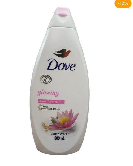 Dove glowing rice water & lotus body wash 500ml