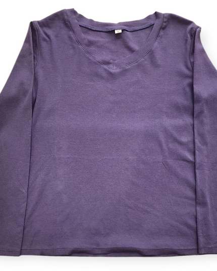 Women's Purple Full Sleeve T Shirt