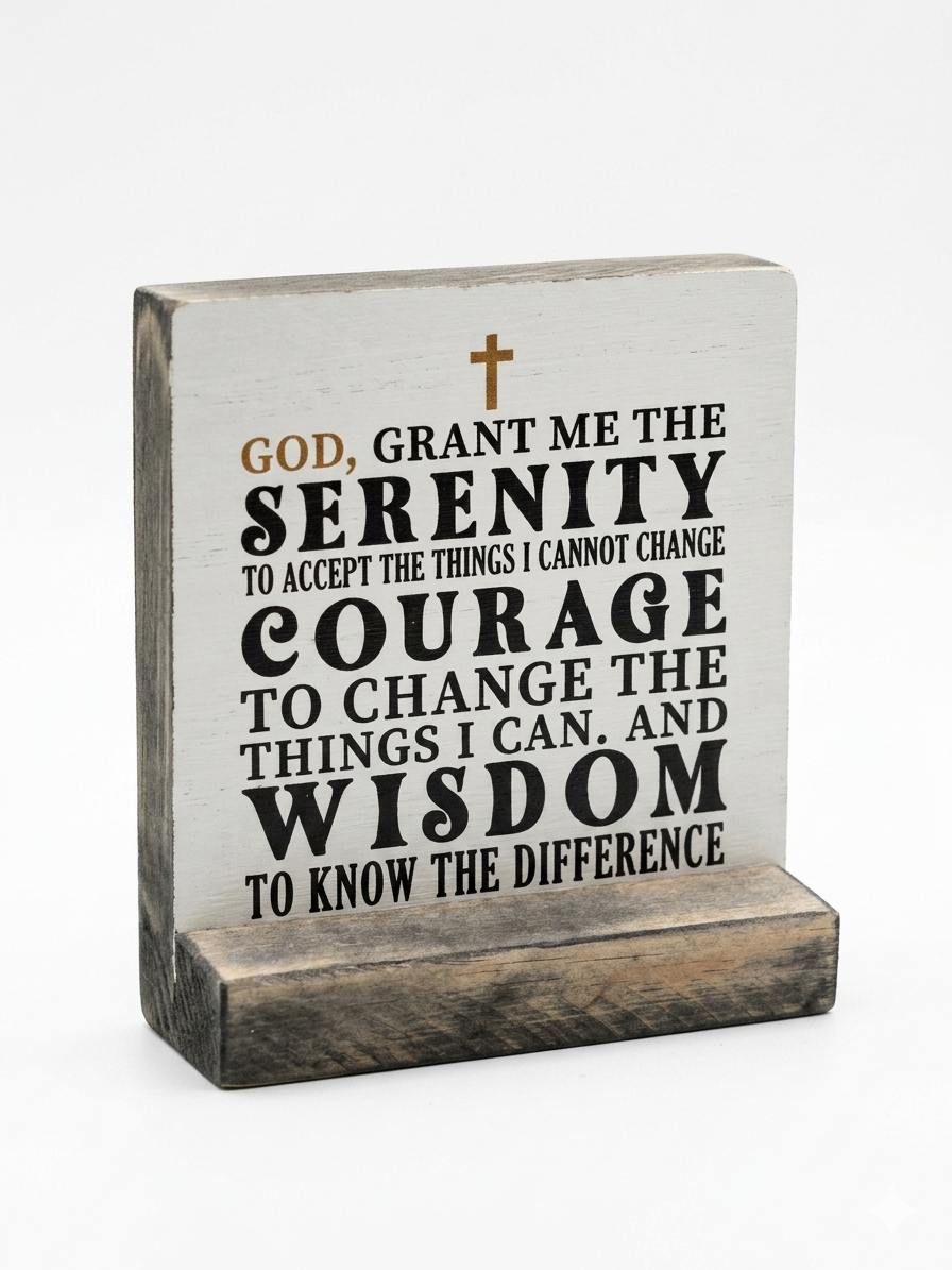 Wooden Christian Gift Quote - (Dz095-Jk)
