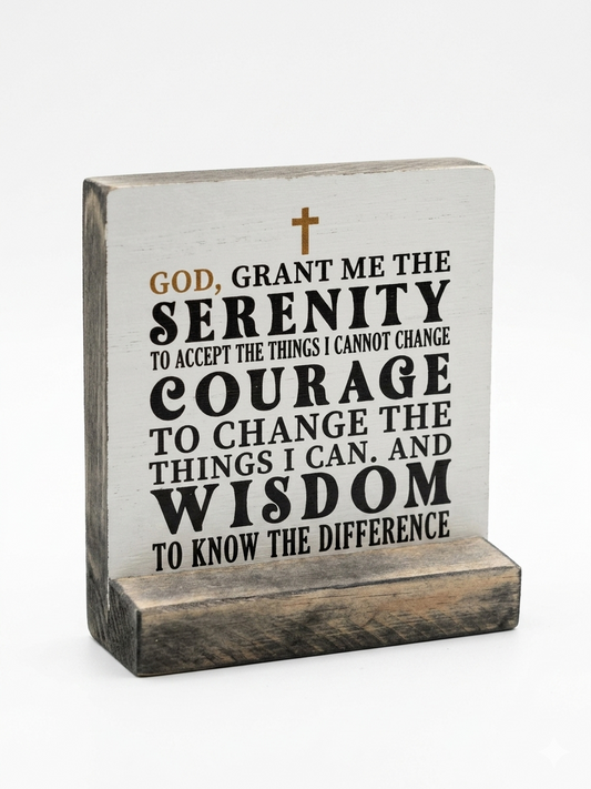 Wooden Christian Gift Quote - (Dz095-Jk)