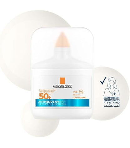 La Roche-Posay Anthelios UVAIR Serum Sunscreen SPF50+ with Hyaluronic Acid, Niacinamide & Vitamin E 50ml