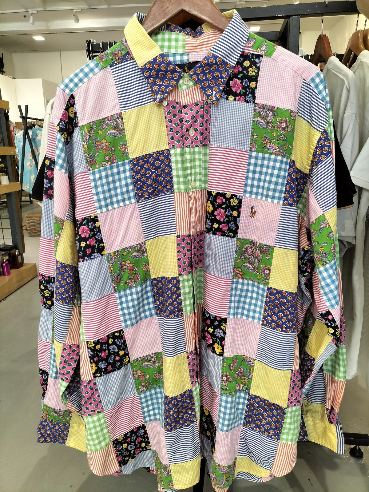Ralph Lauren Men'S Multicolour Patchwork Long-Sleeve Shirt