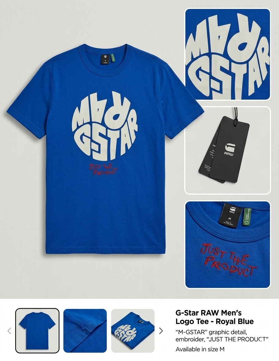 G-Star Raw Graphic 6 R T S/S D 11871-A 870-1855 Hudson Blue