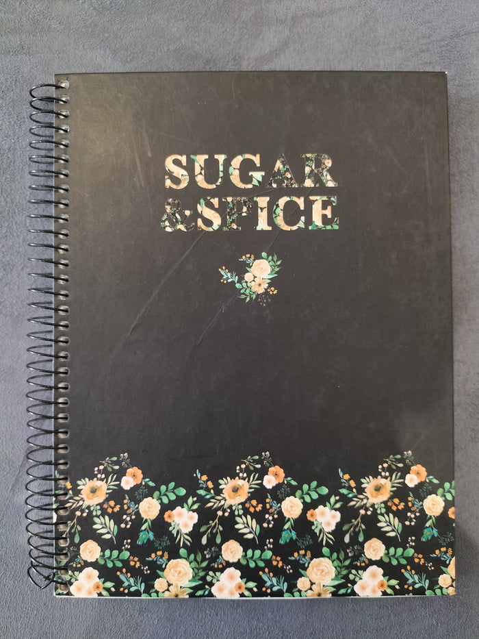 Clearance of Ambar Stationery – Sugar & Spice Flower Black Notebook