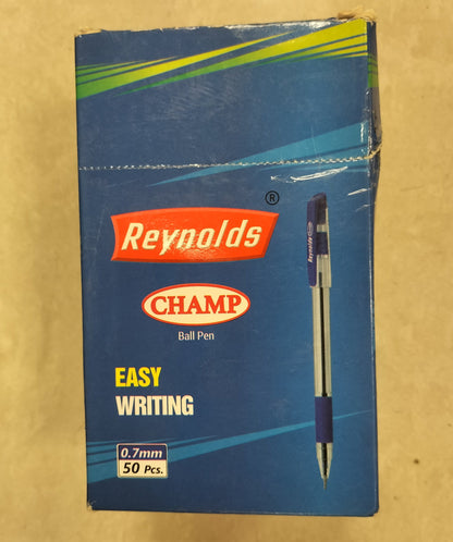 Reynolds Champ Ball Pen: 0.7Mm Red Writing Pens - Box (49 Count)