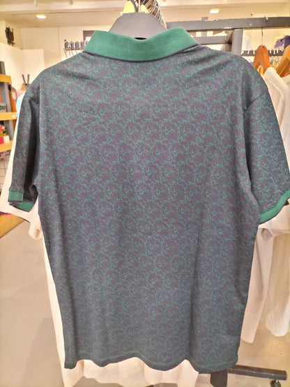 Allen Solly Green Polo T-Shirt With Floral Patterns And Chest Pocket