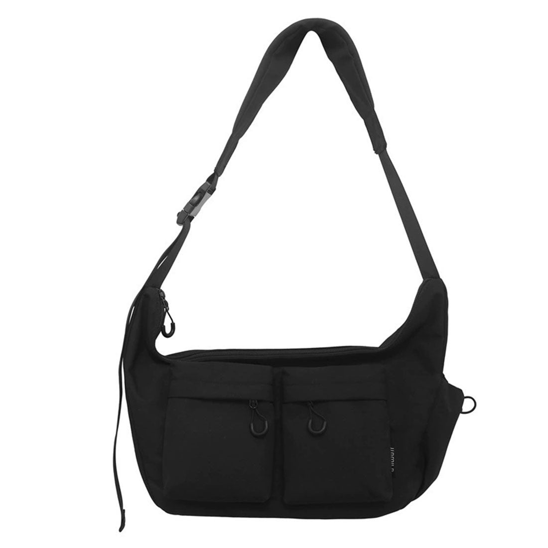 Large Nylon soft Bag black with Multiple Pockets and Adjustable Strap Fashion Shoulder PursCrossbody Bags Casual Travel Crossbody Bag Unisex xkbfq4117