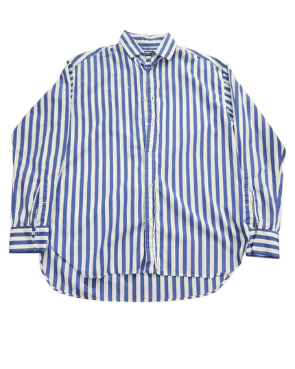 Ralph Lauren blue and white striped women's shirt