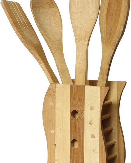 Bamboo Cuisine Ustensiles Set - 5 Pieces: Elegance and Practice in your Cuisine