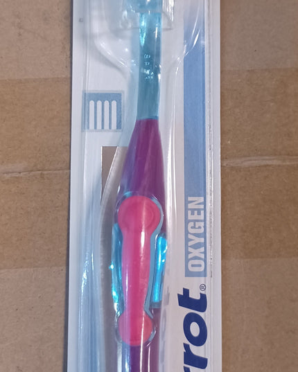Pierrot Oxygens Medium Medio Toothbrush – Available in Blue-Yellow, Blue-Green & Blue-Pink