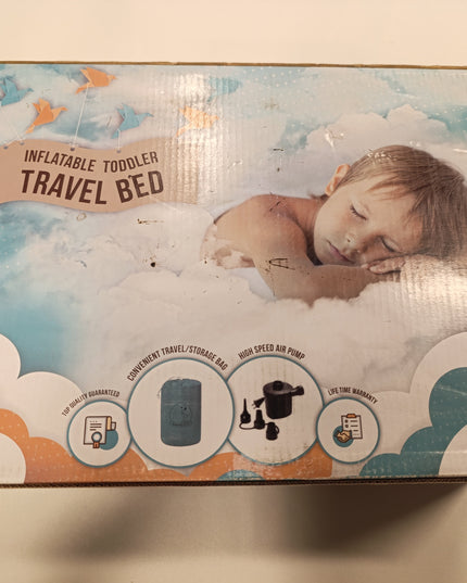 Inflatable toddler travel bed