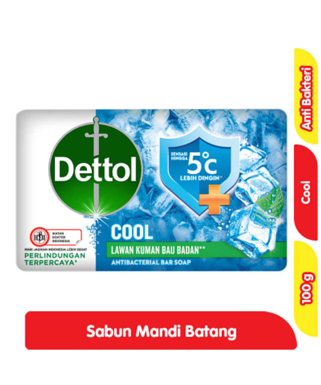 Dettol Instant Cool Anti-Bacterial Soap 100g