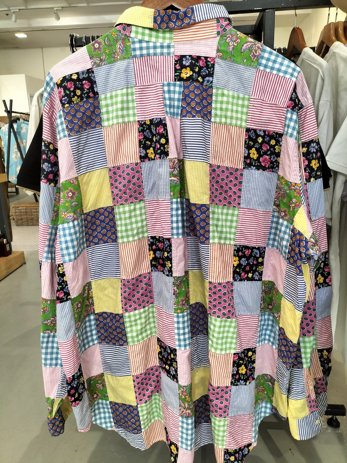 Ralph Lauren Men'S Multicolour Patchwork Long-Sleeve Shirt